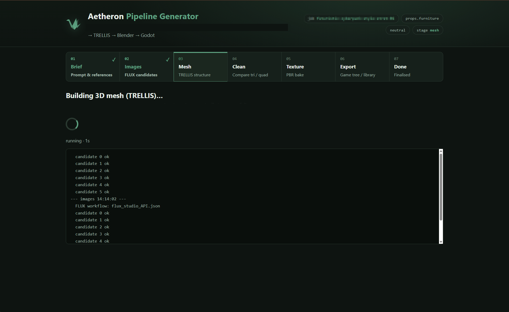 The Aetheron asset-generation pipeline