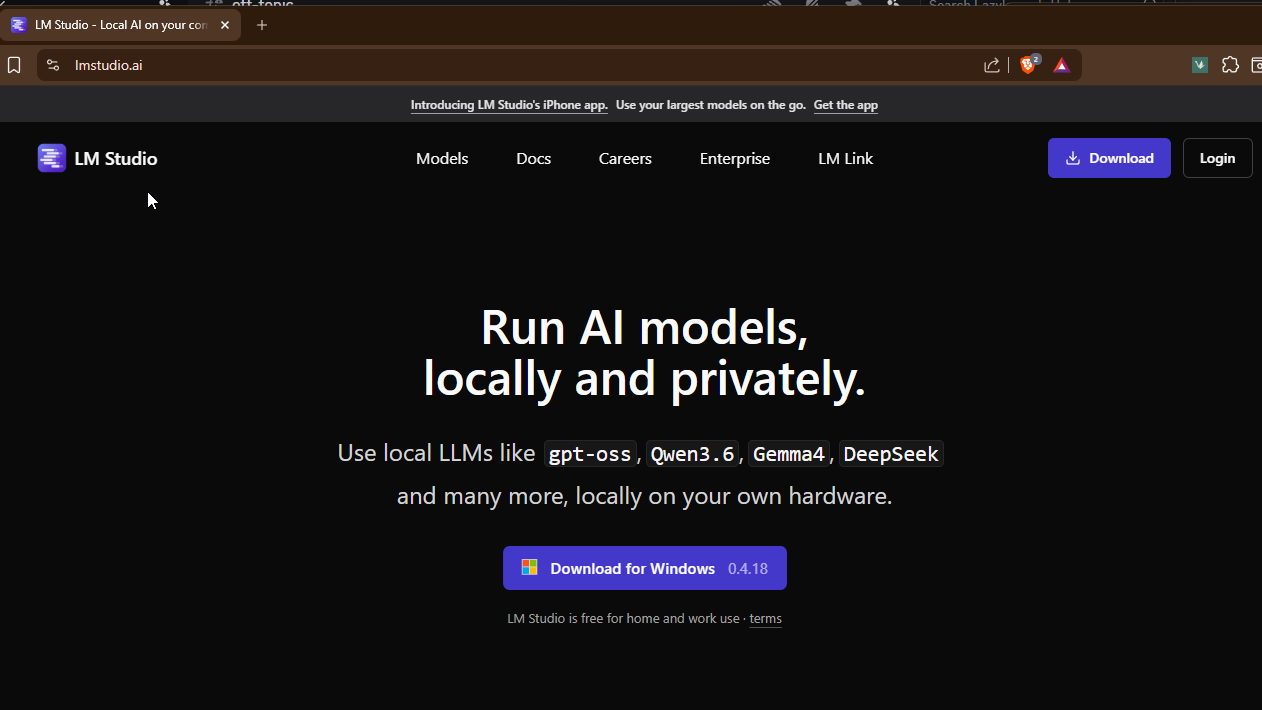 Download LM Studio