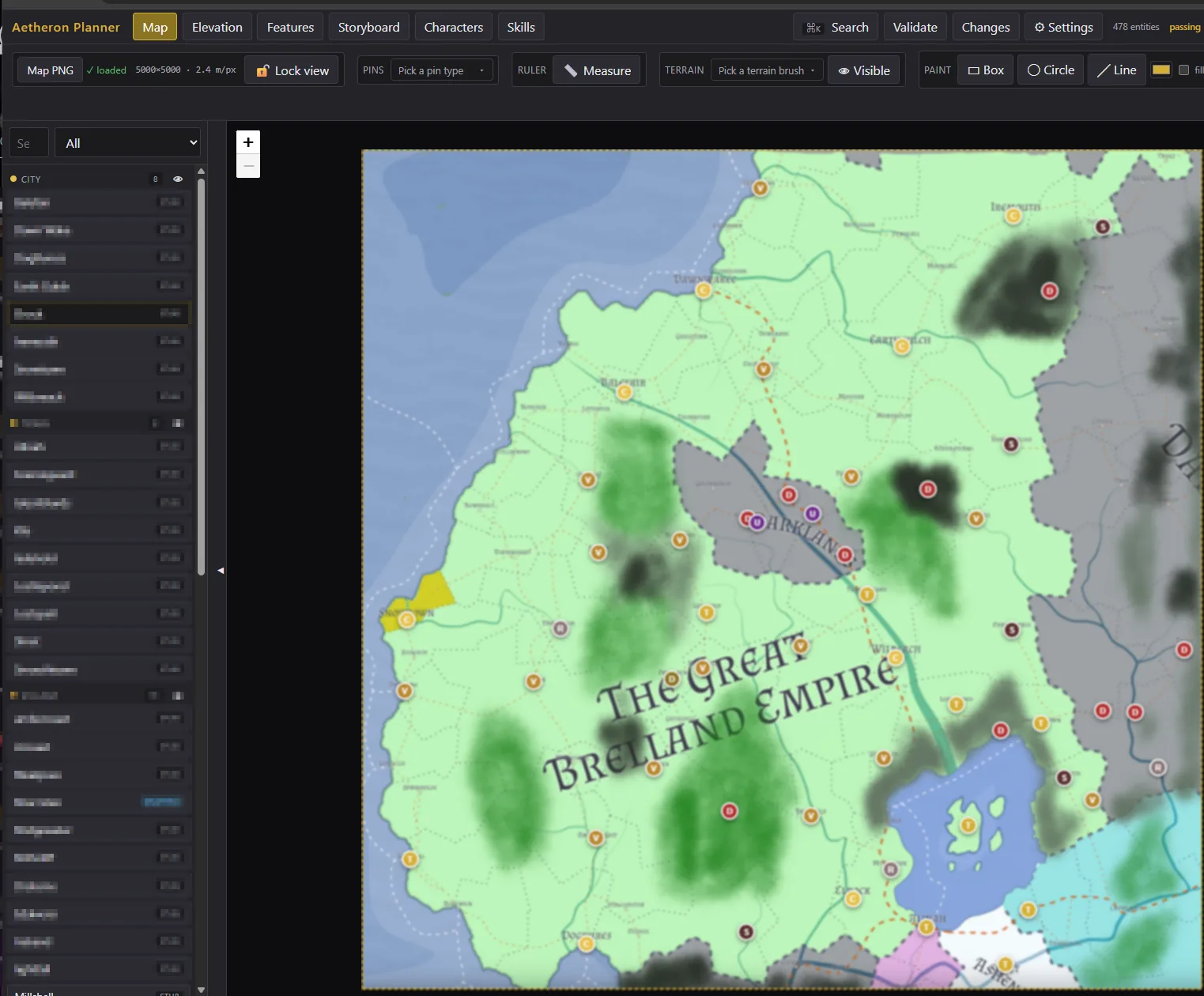 The Great Brelland Empire, planned out in detail